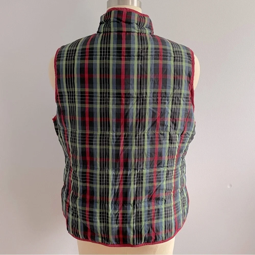 Pendleton Plaid Puffer Vest- Flawed- Multicolored- Size 1X
